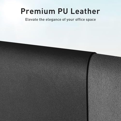 Aothia Leather Office Desk Pad Protector, Non-Slip PU Leather Desk