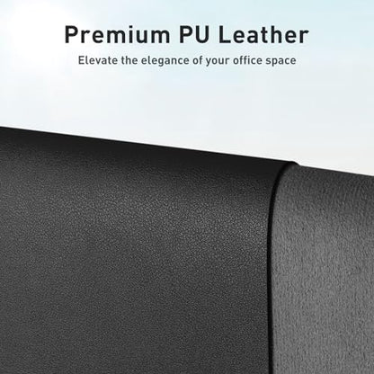 Aothia Leather Office Desk Pad Protector, Non-Slip PU Leather Desk