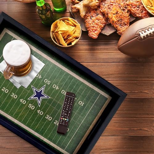 Dallas Cowboys NFL Football Field Wooden Tray by Fan Creations