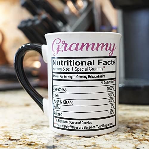 Cottage Creek Mugs 16oz Large Ceramic Coffee Cup, Grammy Mug for