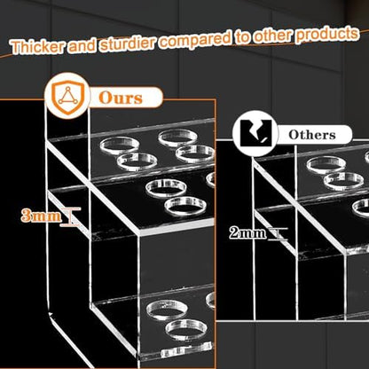 Acrylic Pen Holder, 44-Slots Pen Display Stand Focal Pen Holder