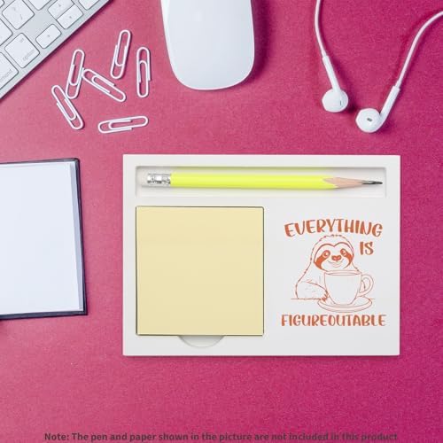 Inspirational Everything is Figureoutable Sloth Note Holder