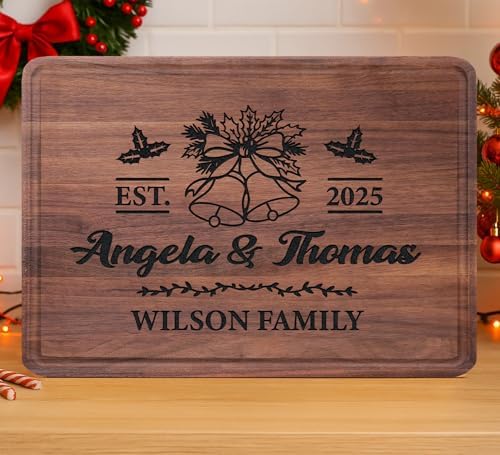 Personalized Wooden Cutting Boards, Couple Gifts for Christmas