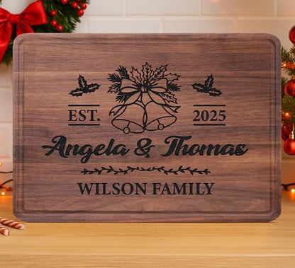 Personalized Wooden Cutting Boards, Couple Gifts for Christmas