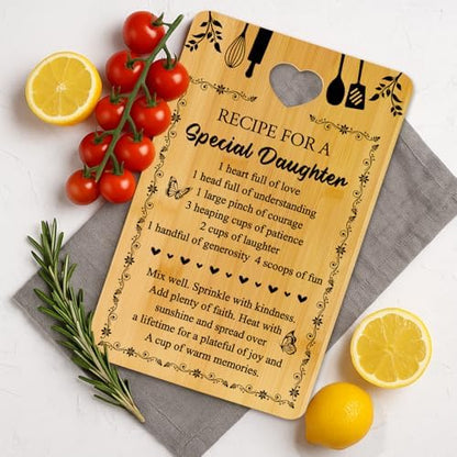 Birthday Daughter Cutting Board Gifts from Mom Parents for Daughters