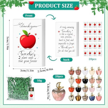 20 Sets Teacher Appreciation Gifts in Bulk Thank You Teacher Desk
