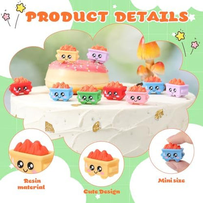 24Pcs Mini Dumpster Fire Figurines, Resin Dumpster Trash Shape