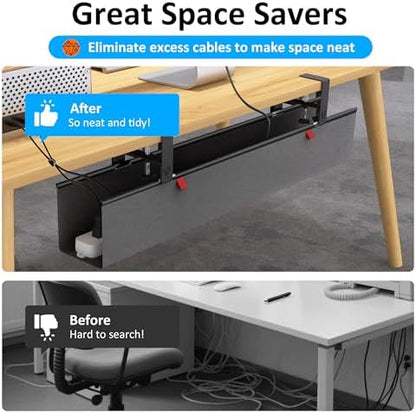 Under Desk Cable Management Tray - Under Desk Cord Management