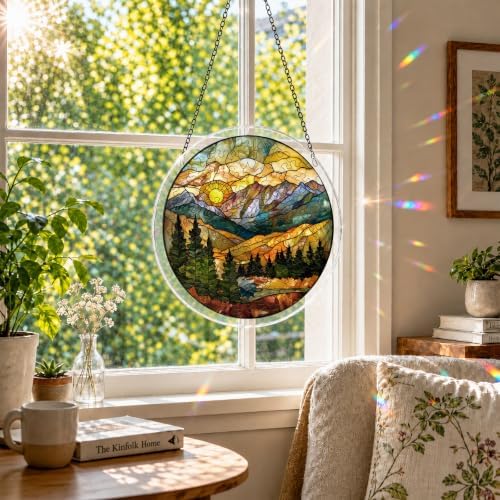 Mountain Forest Acrylic Suncatcher Puzzles for Adults Shatterproof