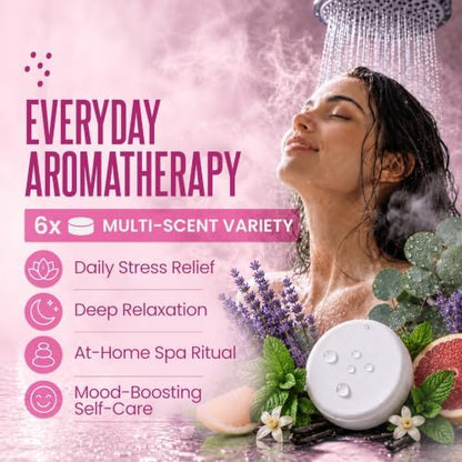 Cleverfy Shower Steamers Aromatherapy Gifts for Teen Girls, 6 Tablets