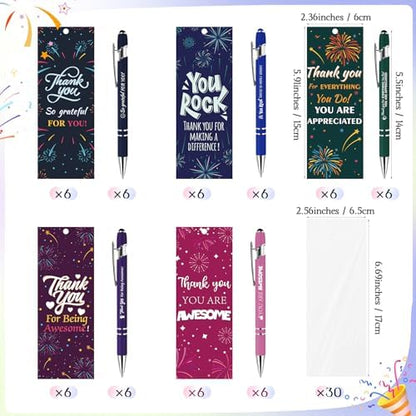 30 Sets Employee Appreciation Gifts Bulk Ballpoint Pens Black Ink