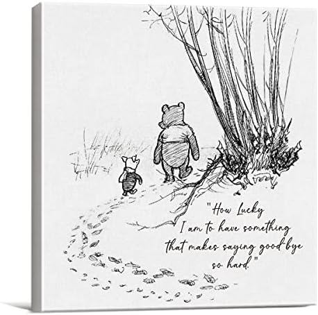 Cute Bear Gifts How Lucky I am Wall Art Framed Picture (8x8 Inch)