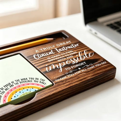 Clinical Instructor Gifts, Sticky Note Holder for Desk, Thank You Gift