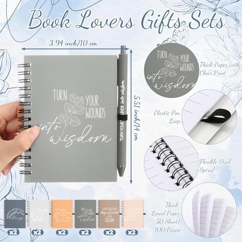 Resurhang Bulk Inspirational Spiral Notebooks with Pen for Teacher
