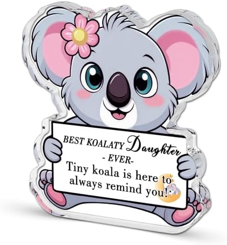 isiyu Daughter Gifts from Mom Dad Koala Gifts for Girls Decor Sign