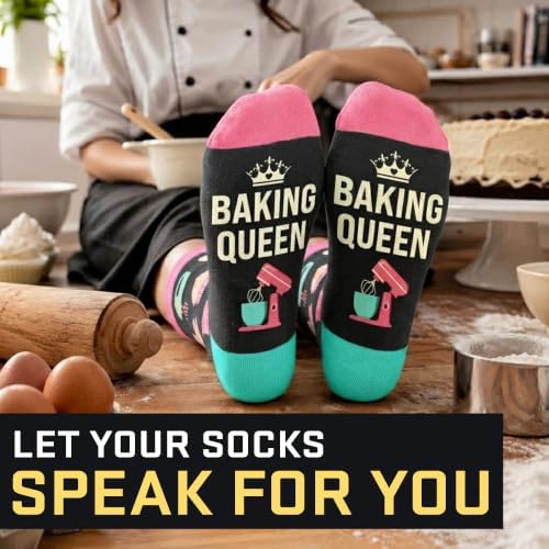 Cooking Gifts for Women, Men - Funny Baking, Chef, Grilling Socks