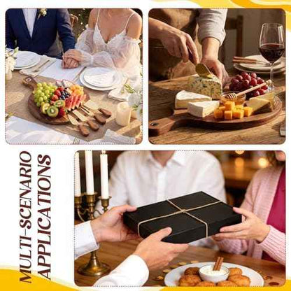 Didaey 3-in-1 Acacia Wood Cheese Board Gift Set