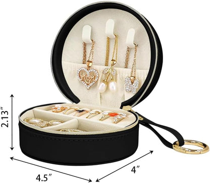 COLLECTIVE HOME Monogram Jewelry Box for Travel - 4.5 Inch Spacious