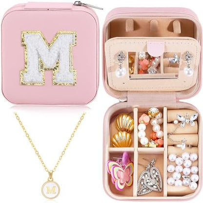 URSKYTOUS Travel Jewelry Case for Women Girls Daughter Birthday Gift