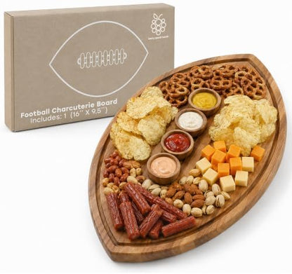 American Football Charcuterie Board 16X9.5 Inch, Game Day Hosting Tray