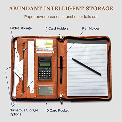 Cossini Premium Business Portfolio with Zipper – Padfolio - Superior