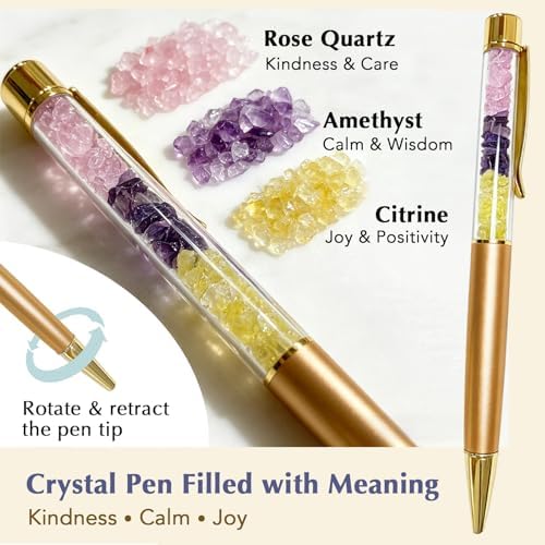 Teacher Appreciation Gift Set, Crystal Pen Thank You, It Takes a Big