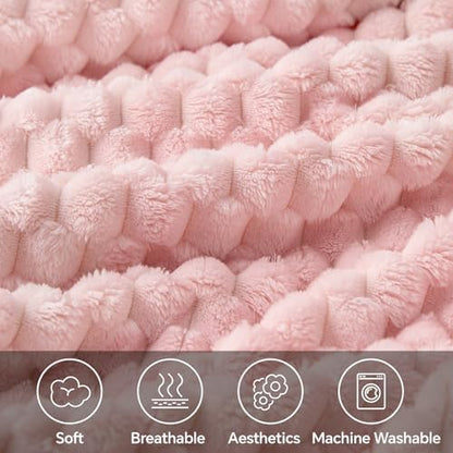 BEDELITE Pink Throw Blanket for Couch, Soft Cozy Gifts for Women, 50 *