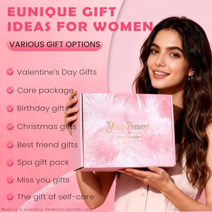Spa Weekend Gifts for Women, Self Care Gift Set with Fuzzy Socks