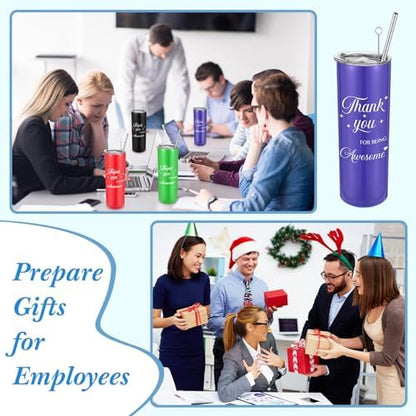 Ireer Employee Appreciation Gift Tumbler Set 20oz, Stylish Colors