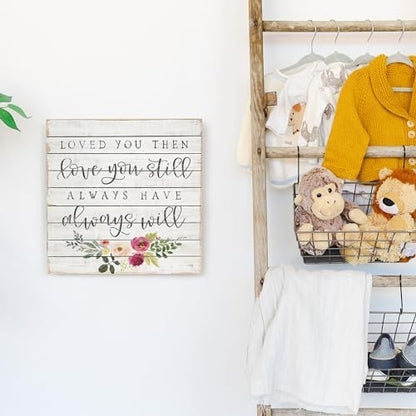 Simply Said, INC Perfect Pallets 14" Wood Sign - Loved You Then, Love