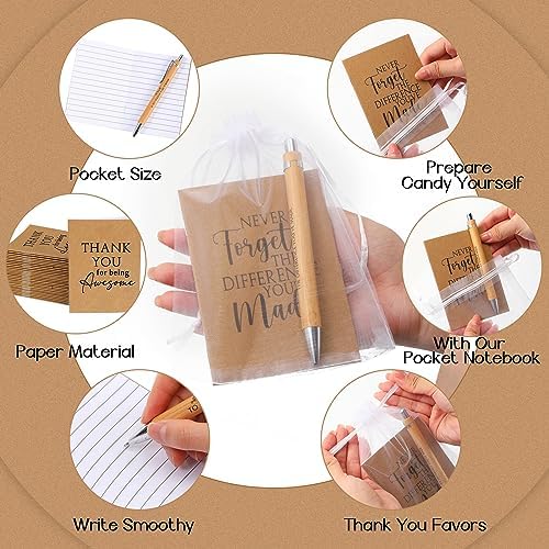 Teling 30 Sets Employee Appreciation Gifts Include Thank You Notebook