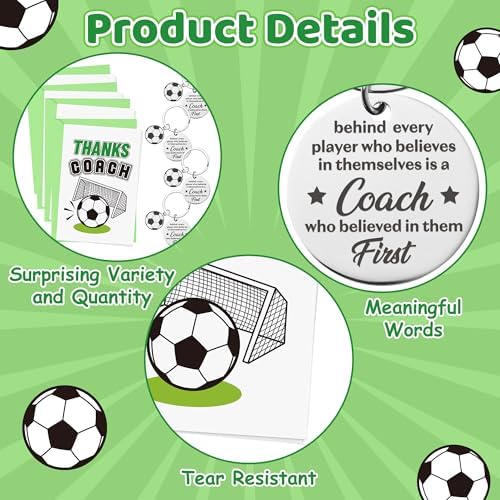WATINC Coach Appreciation Gift Bulk - Thank You Soccer Coach Gifts