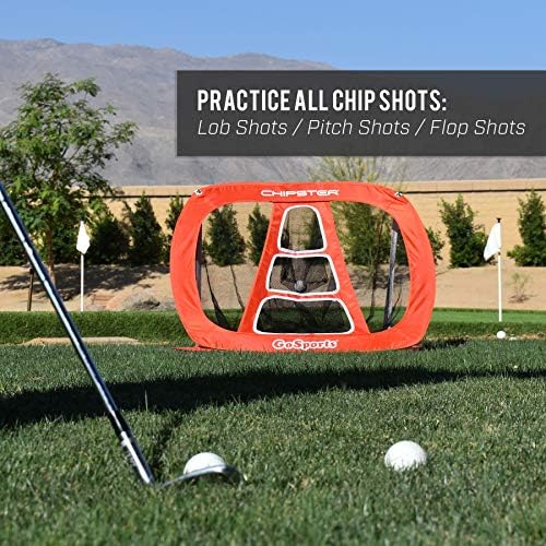 GoSports Chipster Pop-Up Golf Chipping Practice Net - Training Aid for