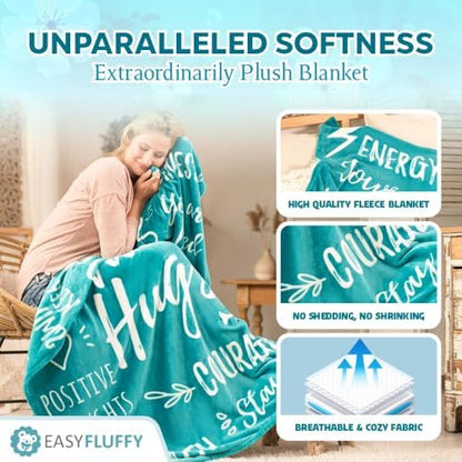 EasyFluffy Get Well Gift for Women & Men - Super Soft Hug Blanket with