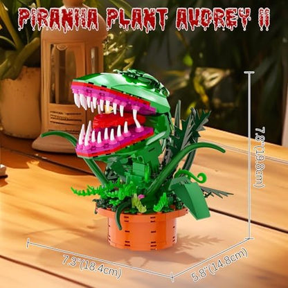 Flower Plant Botanical Building Set, Flowers with Openable Mouth Toy