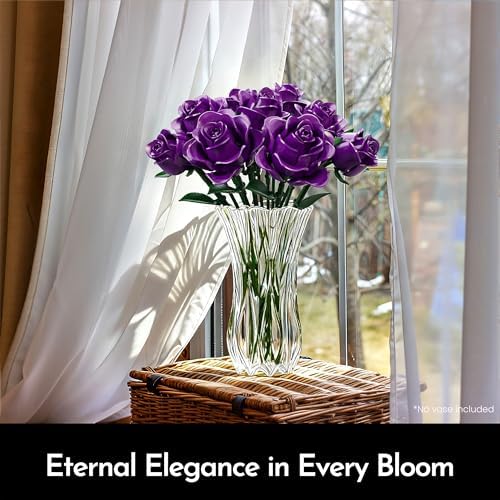 Rose Flower Bouquet Building Set for Adults, Gift for Women Wife Mom