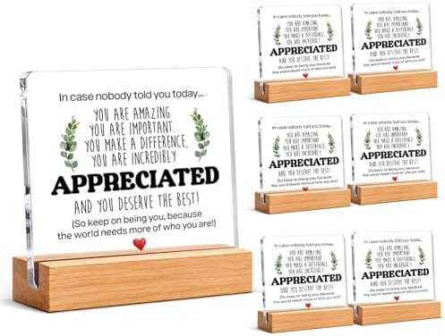 Thank You & Appreciation Gifts Bulk for Coworkers Friends, Set of 6