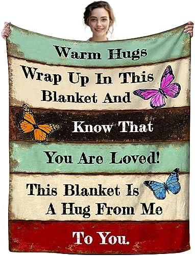 Get Well Gifts for Women Blanket After Surgery Warm Hugs Inspirational