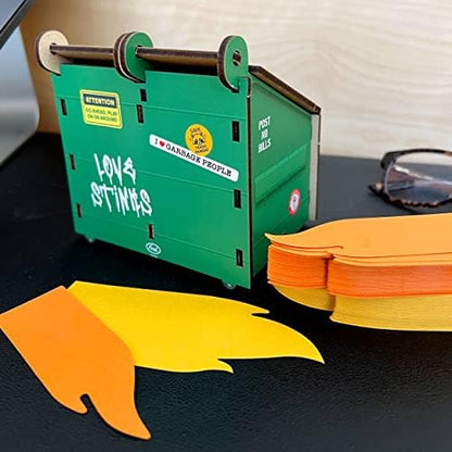 Genuine Fred The Original DESK DUMPSTER Pencil Holder with Flame Note