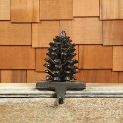 Pinecone Stocking Holder - Cast Iron