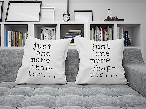 Oh, Susannah Just One More Chapter Pillow Cover - Library Book Lovers