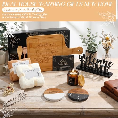 Housewarming Gifts Baskets for New House, Elegant, Black