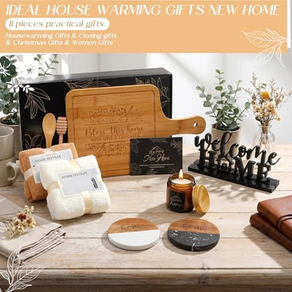 Housewarming Gifts Baskets for New House, Elegant, Black