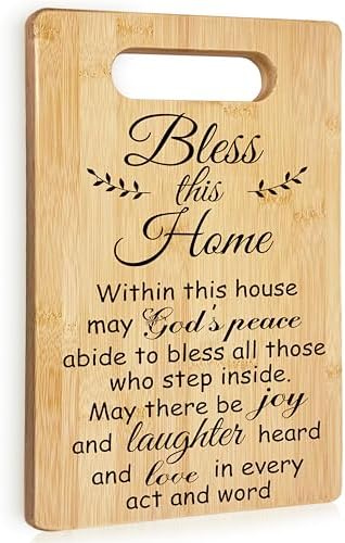 House Warming Gifts New Home Women, Bless this Home Cutting Board