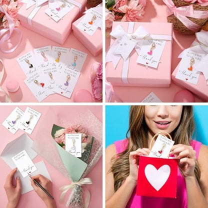 Gemscream 36 Sets Heart Pocket Hugs Bulk Heart Keychains Thank You