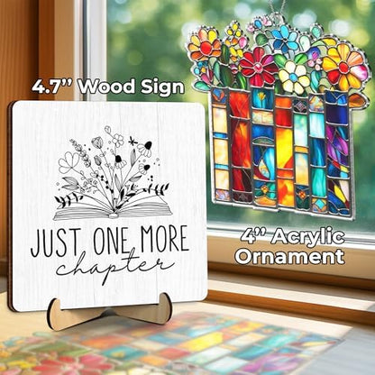 Book Lovers Gifts for Women – Reading Gifts Teacher, Reader Desk Decor