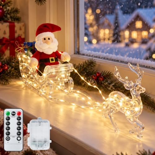 Christmas Santa and Reindeer Lights, Under The Christmas Tree