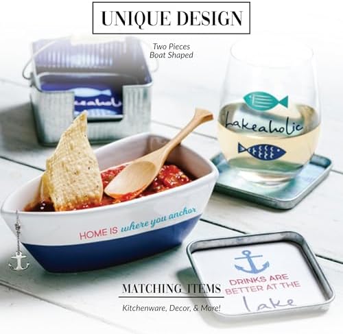 Pavilion Gift Company - Home - 12 oz Serving Bowl Dipping Dip Salsa