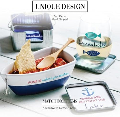Pavilion Gift Company - Home - 12 oz Serving Bowl Dipping Dip Salsa