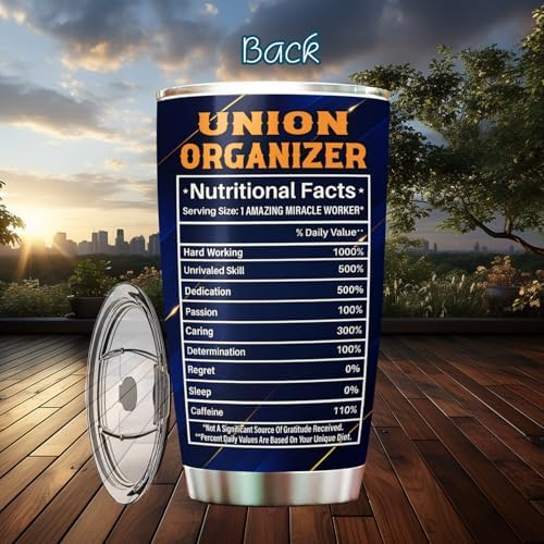 Union Organizer Tumbler 20oz – Stainless Steel Insulated Travel Mug